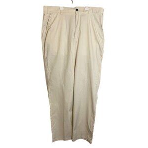 NWT Orvis Mens Most Comfortable Pants 36X34 Light Khaki Cotton Poly Spandex Blen